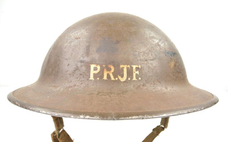 British WW2 MKII Brodie Helmet 'PRJF'
