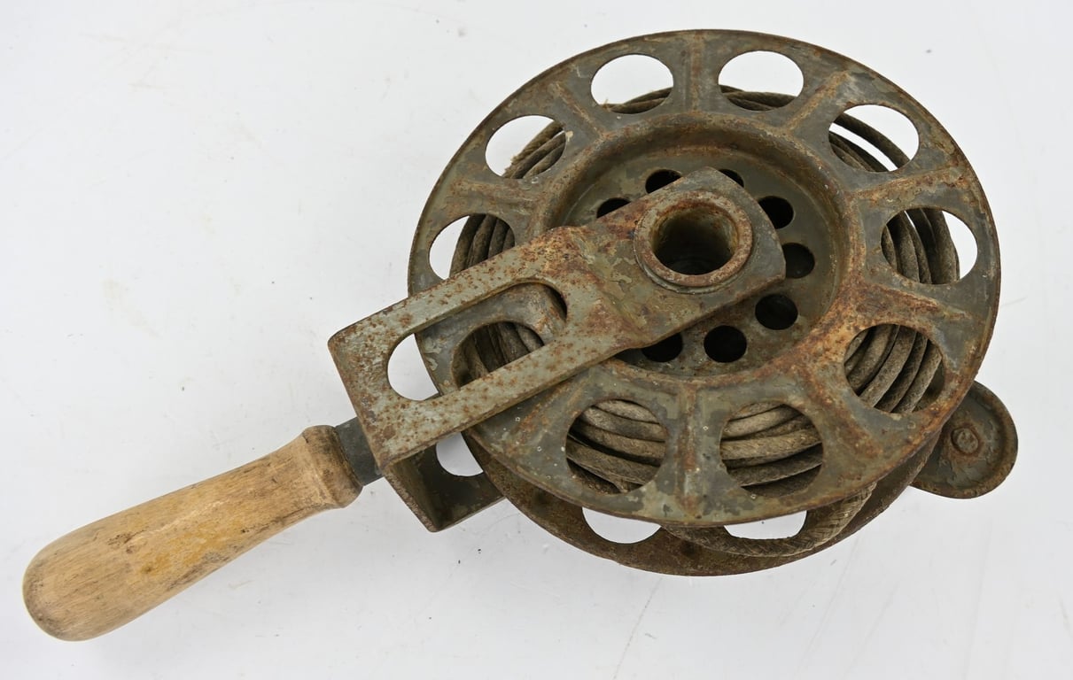 German WH Signal Troops Cable Reel with Cable