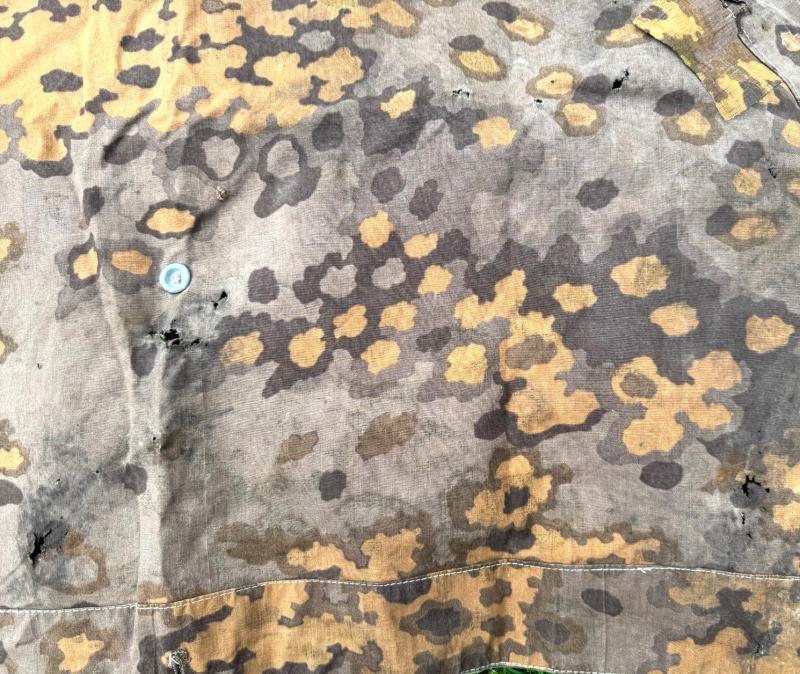 Waffen SS Oak Shelter Quarter ( Zeltbahn ) in used condition