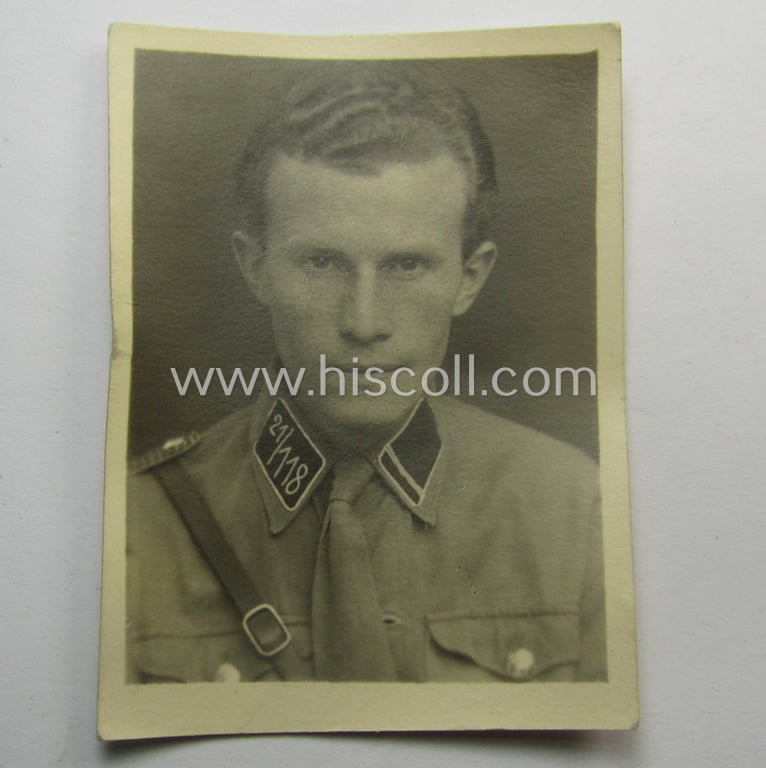 Superb, SA (ie. 'Sturmabteilungen') collar-patch-/shoulderboard-set (ie. 'Kragenspiegel- u. Schulterstücksatz'): 'SA-Oberscharführer' - 'SA-Standarte 11/118' ('SA-Gruppe Kurpfalz o. Nordsee')