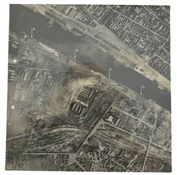 US WW2 Aerial Recon Picture Rouen Normandy Operation...