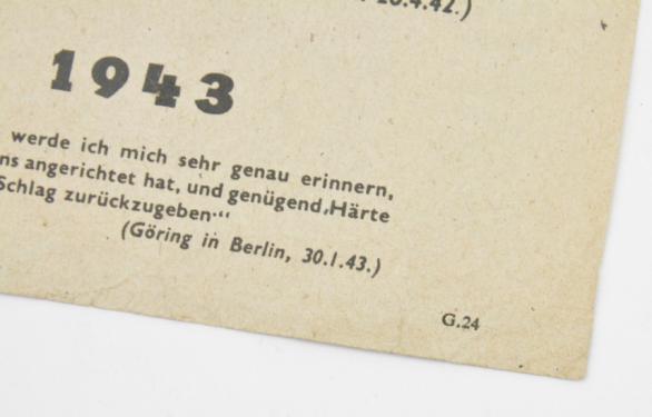 Allied WW2 Droppingflyer 'Versprechen'