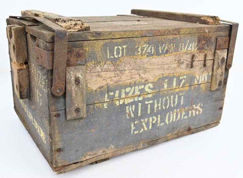 British WW2 25pds Fuze Ammo Box