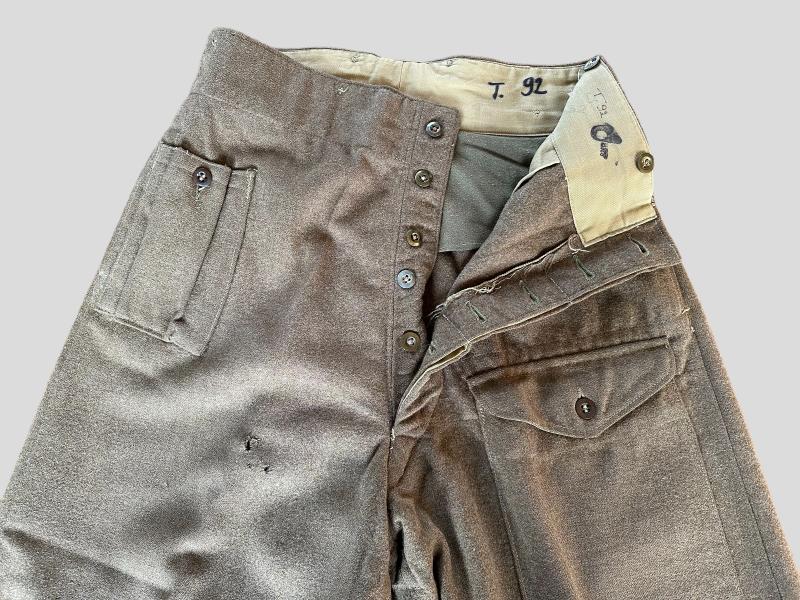 British WWII 40 Pattern Battle Dress Trousers
