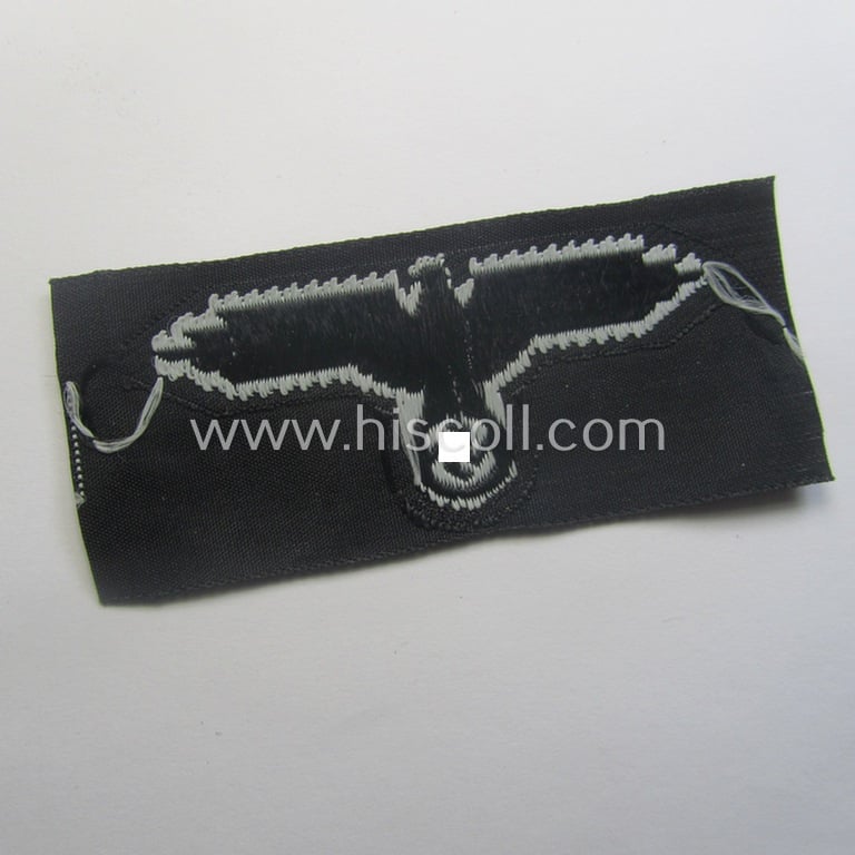 Waffen-SS, 'BeVo'-woven-style skull- and cap-eagle-set (ie. 'Totenkopf- u. Adler-Effektensatz für Schiffchen o. Einheitsfeldmütze')