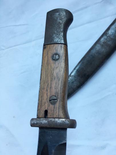 K98 Combat Bayonet with Leather Frog
