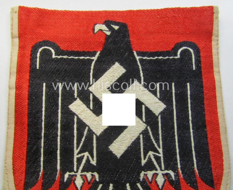 N.S.R.L.- (ie. 'NS Reichsbund für Leibesübungen'-) related sports'-tunic-patch as executed in 'BeVo'-weave-pattern