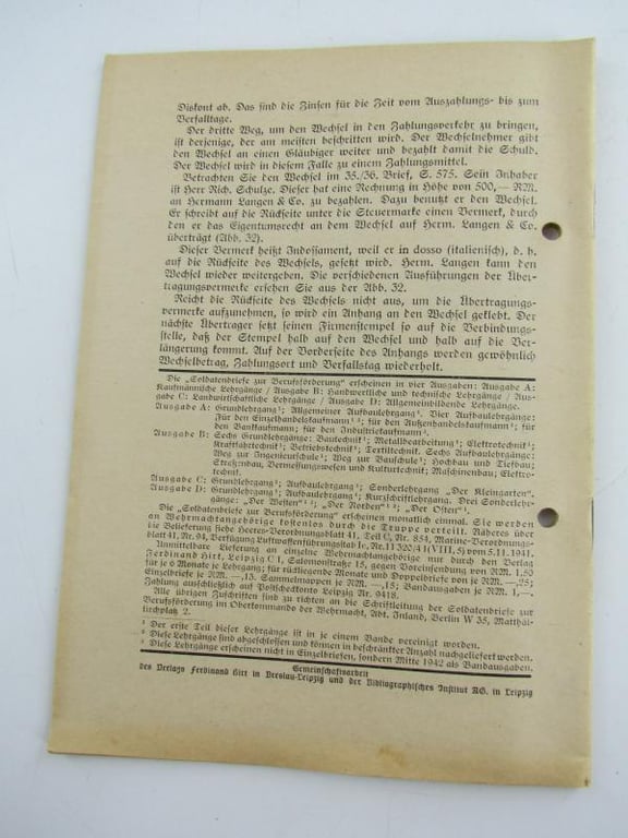 Soldatenbriefe zur Berufsförderung. Grundlehrgang