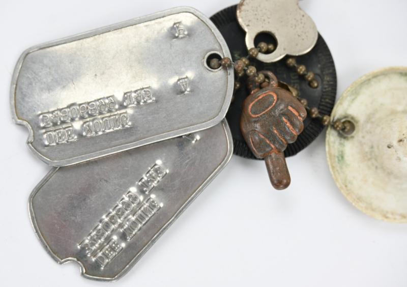 US WW2 Dog-tag Set 'Dee Young'