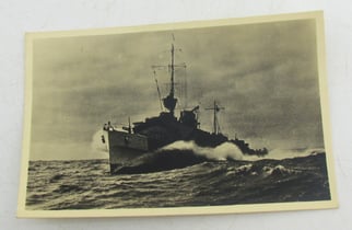 Postcard of a Kriegsmarine torpedo boat