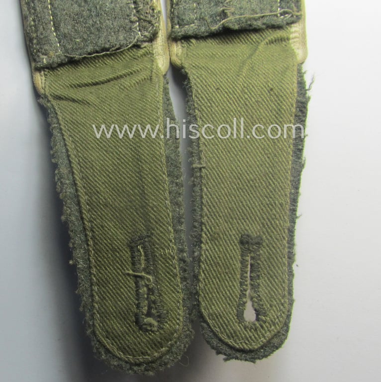Pair of WH (Heeres) NCO-type (ie. 'M41- o. M43'-pattern) shoulderstraps: 'Uffz. eines Infanterie-Rgts.'