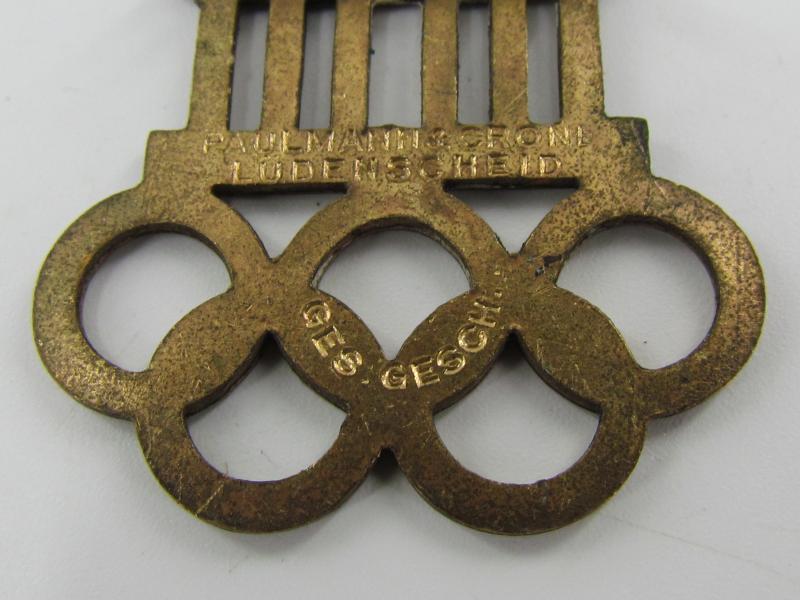 1936 Olympiade Berlin Visitors Badge