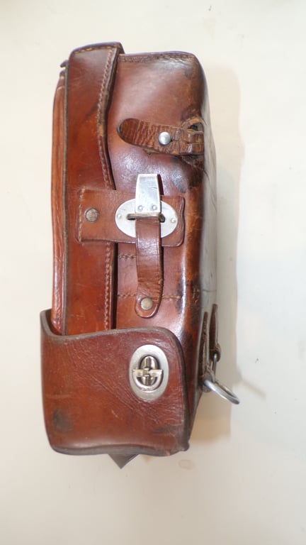 Cavalry Doctor's Leather Saddlebag & Medical Contents