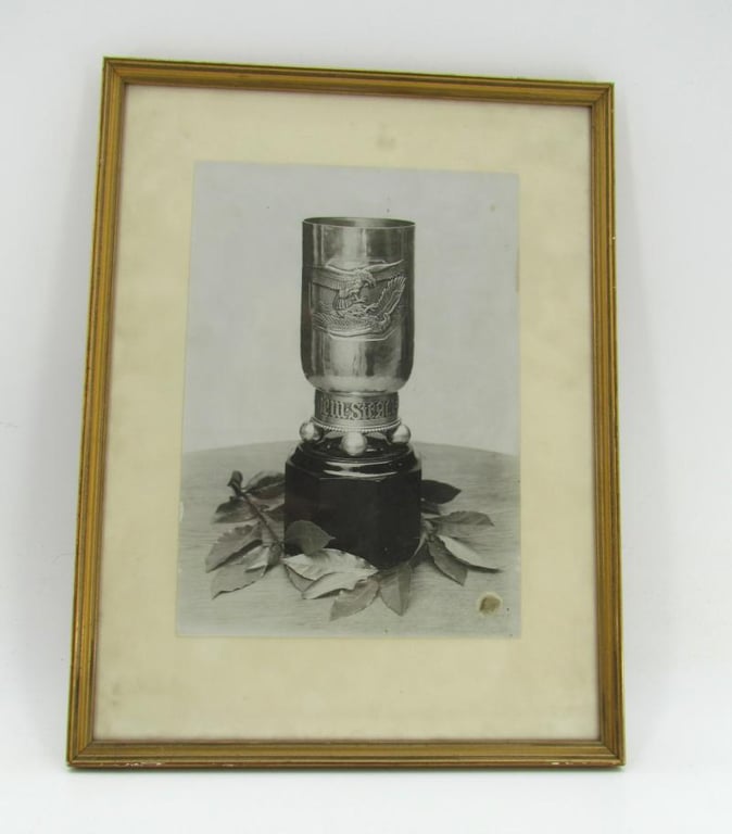 Original Factory Photograph of the WWI “Ehrenbecher für den Sieger im Luftkämpfe”