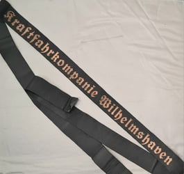 Kriegsmarine "Kraftfahrkompanie Wilhelmshaven" Cap tally