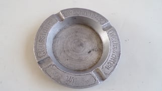 Eastern Front Aluminum Trench Art Ashtray