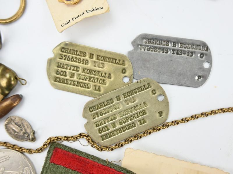 US WW2 Grouping ''Charles B Konsella'' 357th Infantry Regiment