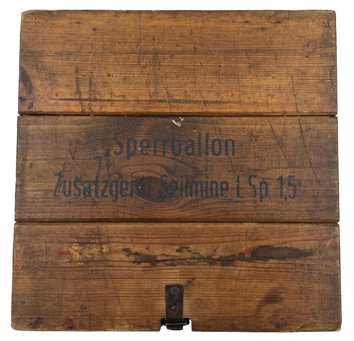 German WW1 Sperrballon Seilmine Equipment box