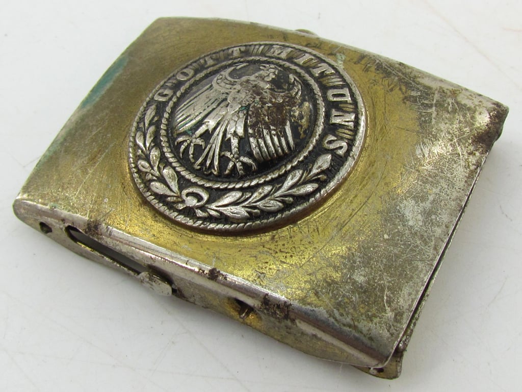Reichswehr Small Brass EM/NCO Belt Buckle.