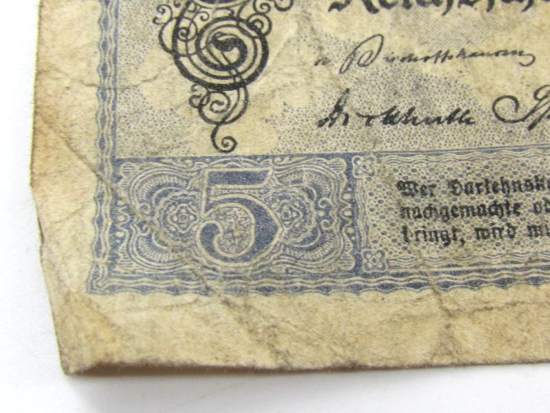 Deutsches Reich, 5 mark 1917