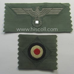 Early- (ie. mid-) war-period, WH (Heeres) cap-eagle &...
