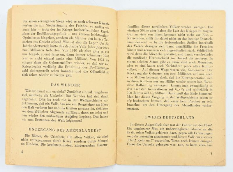 German WH Regulations pocket Book 'Mehr Mut zum Leben'