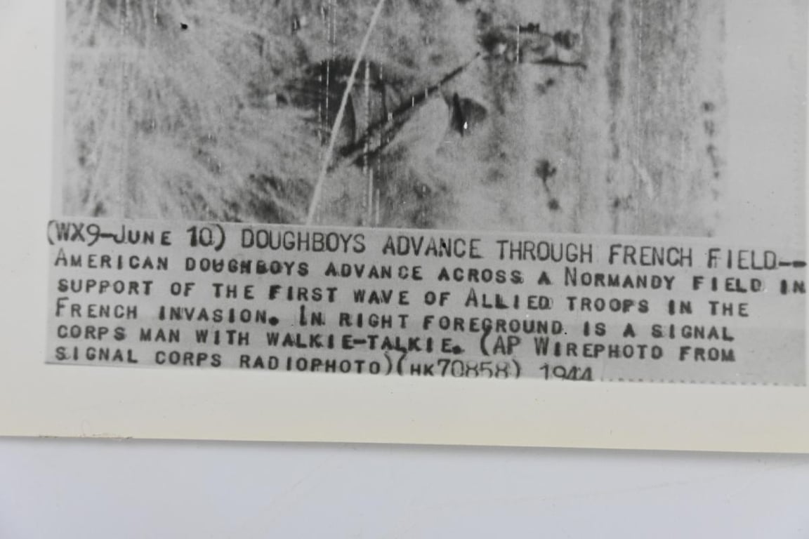 US WW2 Press Photo Operation Overlord