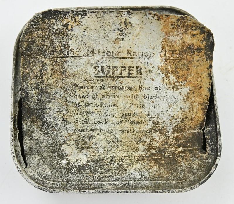 Allied WW2 Pacific 24 Hour Ration 'Supper' Tin Can