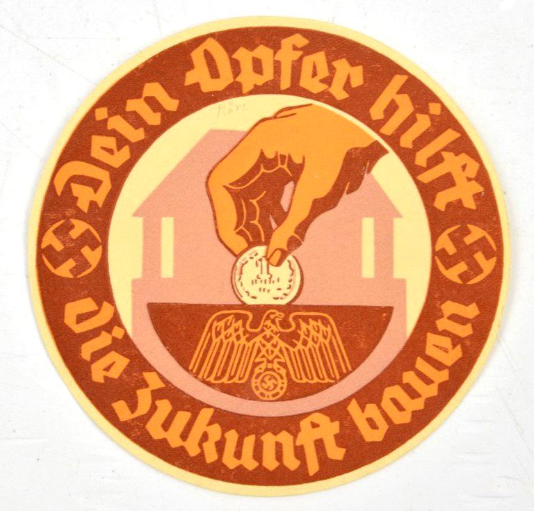 German WHW Door Stickers