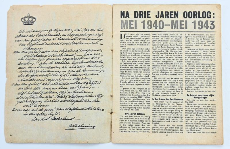 British RAF WW2 Droppingsbooklet 'De Wervelwind'