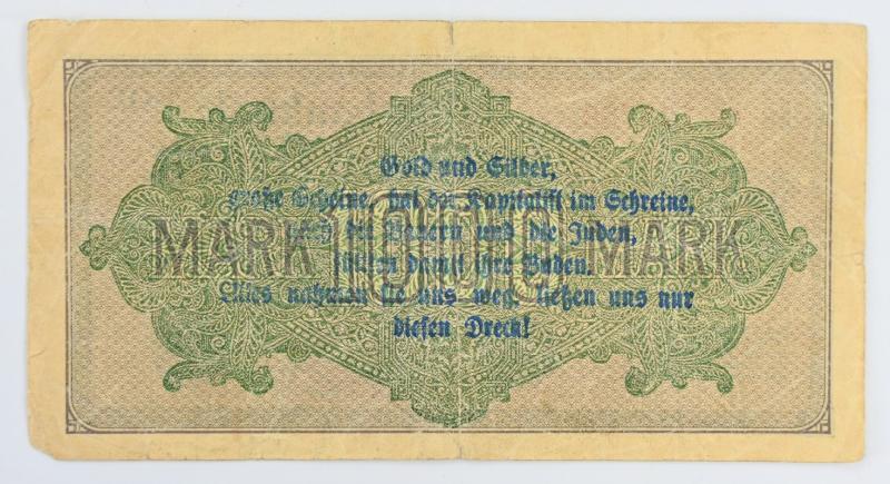 German Third Reich era reprinted banknote