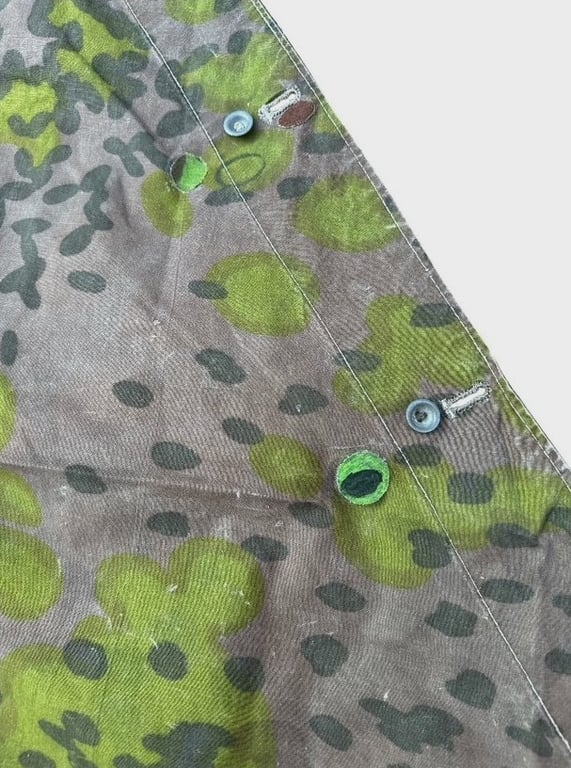 Rare Original Waffen-SS Reversible Planetree Camouflage Zeltbahn 31