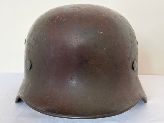 M35 GERMAN WWII DOUBLE DECAL CAMOUFLAGE LUFTWAFFE HELMET