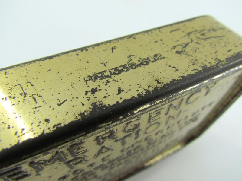 British WWII Emergency Ration Tin Can ( Full )