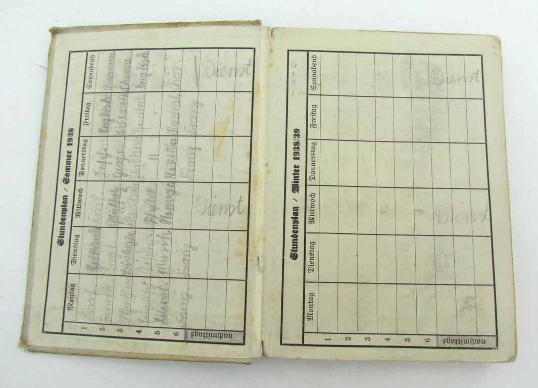 Der Merker 1938 – Jugendjahrbuch des VDA – Personally Used & Filled-In Example