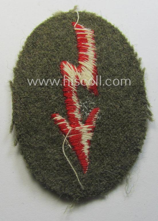 Pair of (early-war-period ie. truly 'DAK'-related!) WH (Heeres) NCO-type, 'tropical-pattern' shoulderstraps: 'Fwbl. der Art.-Truppen'