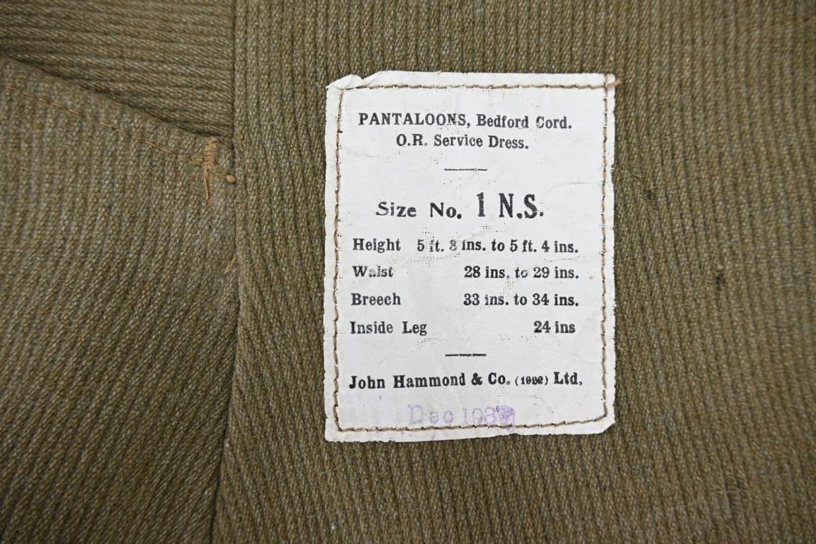 British WW2 O.R. Pantaloons 1937