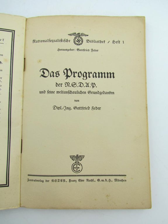 (Brochure) Das Programm der N.S.D.A.P.