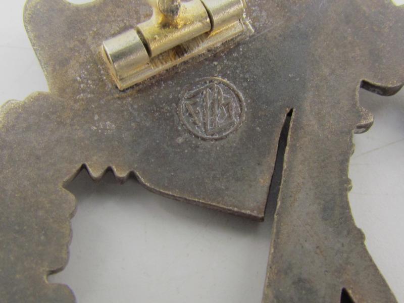 Infantry Assault Badge ( Sturmabzeichen ) in Silver –Fritz Zimmermann Stuttgart