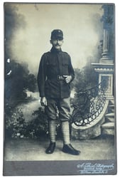 WW1 German Soldier Studio Atelier Boden Photograph