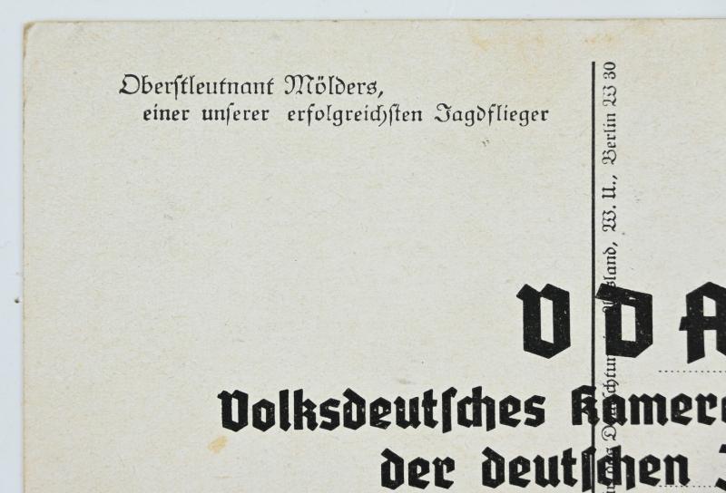 German Postcard of Werner Mölders