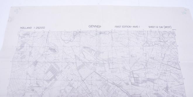 US WW2 Mapcard 'Gennep' Holland