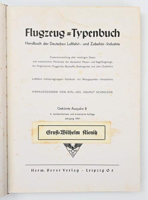German LW Airplane Book