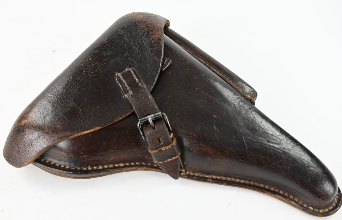 German WH Brown Hardshell P08 Holster 1940