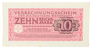 German Wehrmacht Banknote 10RM