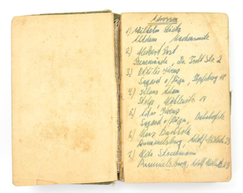 German LW Pocket Agenda 'Soldatenfreund 1942'