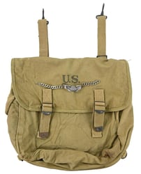 USAAF WW2 Named Musset Bag and Armband '43rd...