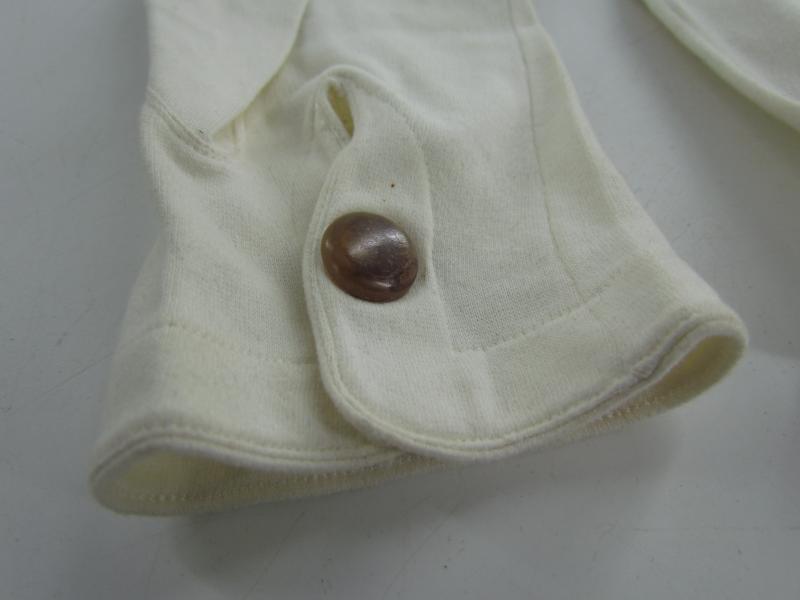 WH/SS Officer white Dress Gloves ....Named