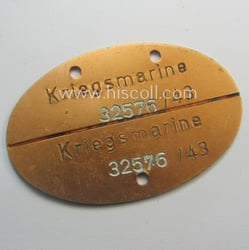 Later-war- (albeit 'standard-issue'-) pattern, WH (Kriegsmarine) typical aluminium-based-...