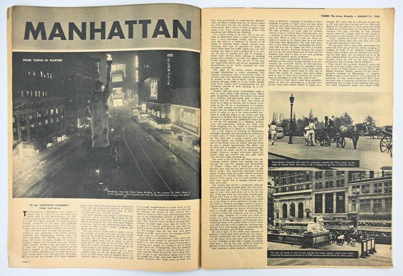 US WW2 Yank Magazine 31 Augustus 1945
